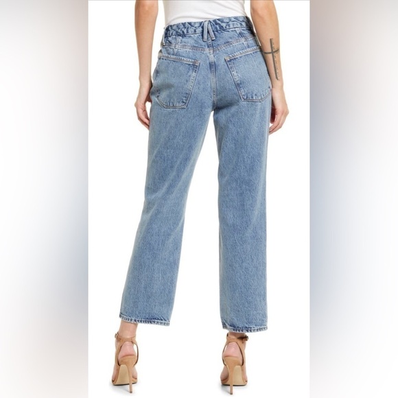 Good American Good ‘90s Duster Jeans in Size 2 / 26 NWT in Blue950 - Picture 2 of 6